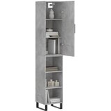  Visoka komoda siva betona 34,5x34x180 cm od konstruiranog drva | shoptok.hr