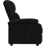  Naslonjač crni baršunasti | shoptok.hr