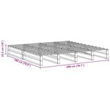  Okvir kreveta bez madraca bijeli 180x200 cm od masivne borovine | shoptok.hr