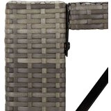 vidaXL barski stol sa staklenom pločom sivi 145x80x110 cm poliratan | shoptok.hr