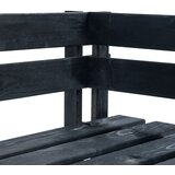  Kutna vrtna klupa od paleta drvena crna | shoptok.hr