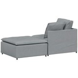  Modularna sofa s podnožjem i jastucima, tkanina, svijetlo siva | Eponuda.com