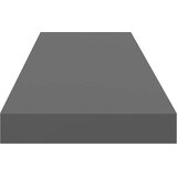  Plutajuće zidne police 2 kom sjajne sive 90 x 23,5 x 3,8 cm MDF | Eponuda.ba