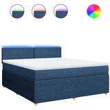  Krevet s oprugama i madracem plavi 180x200 cm od tkanine | shoptok.hr