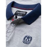 Ombre Men's polo shirt with colorful accents - gray melange | Shoptok.si