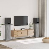 vidaXL Stojalo za zvočnike 2 kosa siva sonoma 30x30x95 cm inž. les | Shoptok.si