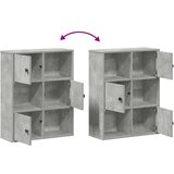 vidaXL Regal za knjige boja betona 60x24x76,5 cm konstruirano drvo | shoptok.hr