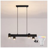 Brilagi LED RGBW prigušiva luster na sajli SELE 4xGU10/6,5W/230V crna u
