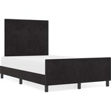  Krevetna konstrukcija Crna 120x190 cm Baršun | shoptok.hr