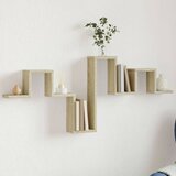 vidaXL Stenska polica sonoma hrast 104,5x10x43 cm iverna plošča | Shoptok.si