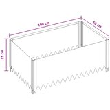  Ograda oko Travnjaka 100 x 60 x 35 cm Čelik Srebrna - Nehrđajući čelik 100 x 60 x 35 cm 1 | shoptok.hr