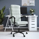 vidaXL Pisarniški stol svetlo siv žamet | Shoptok.si