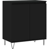  Komoda crna 60 x 35 x 70 cm od konstruiranog drva | shoptok.hr