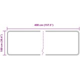 Traka za tepih MARSA Sivi 100 x 400 cm Poliester i PVC | Eponuda.ba