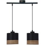 Candellux Lighting Črna viseča svetilka s tekstilnim senčnikom ø 15 cm Porto – | Shoptok.si
