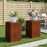  Stalak za biljke 2 pcs Rđa 40 x 40 x 60 cm Otporni čelik | shoptok.hr