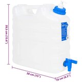  Posoda za vodo s pipo in dozirnikom za milo 15 L plastika, (21415803) | Shoptok.si