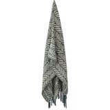Bloomingville Zeleno-bež odeja iz recikliranega bombaža 130x160 cm Ugento – Cene