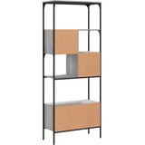  Regal za knjige s 5 razina siva boja hrasta 76x33x188,5cm | shoptok.hr