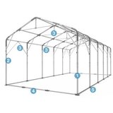  Skladišni šator PRIME PLUS 5x10x3,0 m 720 g/m² | shoptok.hr