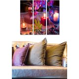 Wallity MDF151702142 multicolor decorative mdf painting (3 pieces) Cene