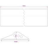  Brtva za garažni pod Crna 74 x 20 mm 2,5 m EPDM guma | shoptok.hr