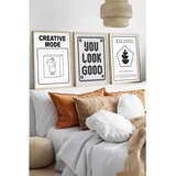 WALLXPERT Huhu569 - Višenamenska dekorativna slika u okviru (3 komada) 30 x 40 cm | Eponuda.com