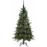  Umjetno božićno drvce s nogom s stalakom Zelena 120 cm PE i PVC | shoptok.hr