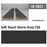 AGT profil Zidni MDF LB-3821 Soft Touch Storm Grey (726) 2800x128x18mm ( 026-043 ) Cene