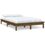  Posteljni okvir medeno rjav 180x200 cm trdna borovina 6FT, (20684817) | Shoptok.si