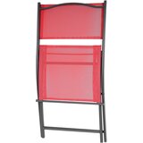  SASKA GARDEN 1056074 balkonski vrtni set – okrugli stol + 2 sklopive stolice, crveni | shoptok.hr