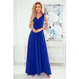 Numoco Long dress with neckline and tie at the shoulders | Shoptok.si