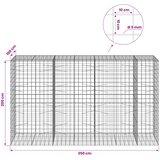  Gabion s žicom debljine 5 mm i mrežom 10x10 cm 350x100x200 cm Slike