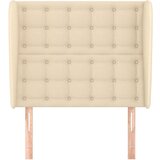  Uzglavlje s ušima krem 93x23x118/128 cm od tkanine | shoptok.hr