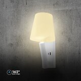  LED zidna lampa sa USB portom LED/2W/230V 3000K bela | Eponuda.com