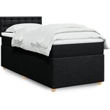  The Living Store Box spring postelja z vzmetnico črna 90x200 cm blago - Box Spring Postelja, (21458045) Cene