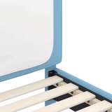  Otroški posteljni okvir z vznožjem Modra 80 x 200 cm PU, (5000104727) | Shoptok.si