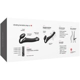 Strap-On-Me Vibracijski strap on dildo brez pasu Strap On Me, velikost M, črn | Shoptok.si