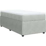 Box spring krevet s madracem svjetlosivi 80 x 200 cm baršunasti | shoptok.hr