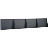  Zid za zadržavanje 4 kom. 60 x 12 x 40 cm Čelik Antracit | shoptok.hr