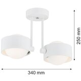  argon 7088 - luster na štangu massimo plus 2xG9/6W/230V, bela | Eponuda.com