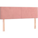 Maison Chic Posteljno vzglavje - Vzglavna omarica 2 kosa roza 72x5x78/88 cm žamet, (22078066) | Shoptok.si