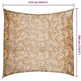  Kamuflažna mreža s torbom za pohranu 316 x 296 cm Pješčana - Pijesak 316 x 296 cm | shoptok.hr