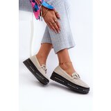 S. BARSKI Women's Leather Platform Moccasins with Decoration S.Barski | Shoptok.si