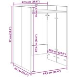  Ormar za perilicu rublja s pohranom Sonoma 67 5 x 62 x 97 cm - sonoma hrast | shoptok.hr