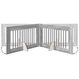  Vrata za pse z stojali 2 pcs Siva Sonoma 100 x 60 cm, (5000232682) | Shoptok.si