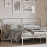 vidaXL Kovinsko vzglavje belo 200 cm | Shoptok.si