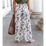 UR/CEO White floral wide pants Palermo | Shoptok.si