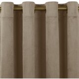  Curtain VILA color beige style classic golden gold metal eyelets velvet 265x225 HOMEDE | shoptok.hr