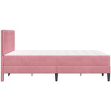  Okvir kreveta s madracem Ružičasta 140 x 190 cm Baršun | shoptok.hr